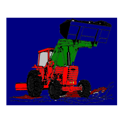 Pobarvana pobarvanka - Pobarvanka traktorja