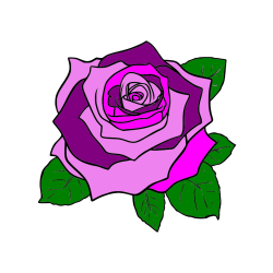 Pobarvana pobarvanka - Pobarvanka vrtnice