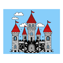 Pobarvana pobarvanka - Pobarvnaka velikega gradu