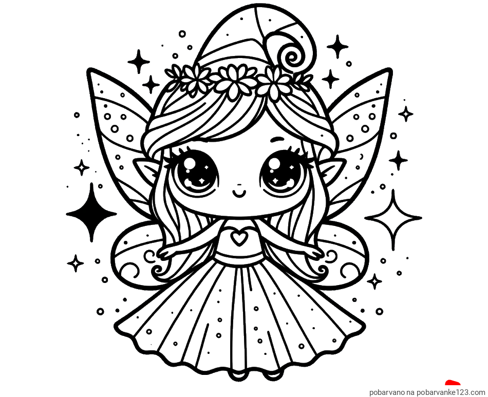 POBARVANA POBARVANKA - Prikupna čarobna vila