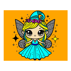 Pobarvana pobarvanka - Prikupna čarobna vila