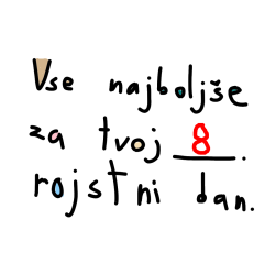 POBARVANA POBARVANKA - VOŠČILO