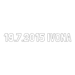 Online izdelana pobarvanka - Pobarvanka imena 19.7.2015 IVONA