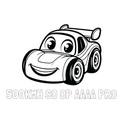 Pobarvanka imena 500KMH SO OP AAAA PRO in pobarvanka otroškega avtomobila