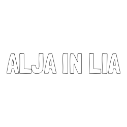 Online izdelana pobarvanka - Pobarvanka imena ALJA IN LIA