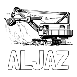 Online izdelana pobarvanka - Pobarvanka imena ALJAŽ in pobarvanka bagra 2