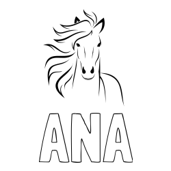 Pobarvanka imena ANA