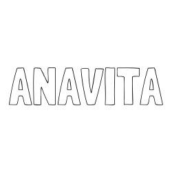 Online izdelana pobarvanka - Pobarvanka imena ANAVITA