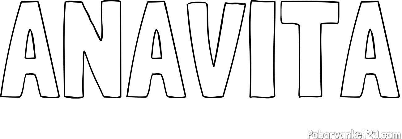 Pobarvanka imena ANAVITA