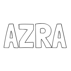 Pobarvanka imena AZRA