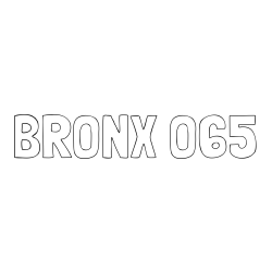 Online izdelana pobarvanka - Pobarvanka imena BRONX O65