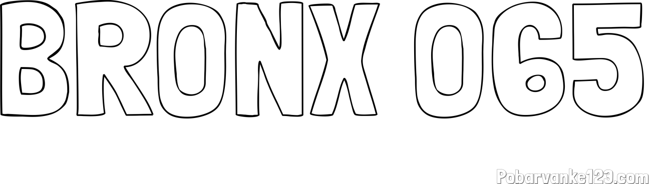 Pobarvanka imena BRONX O65