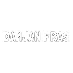 Online izdelana pobarvanka - Pobarvanka imena DAMJAN FRAS
