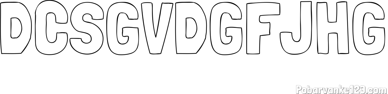 Pobarvanka imena DCSGVDGFJHG