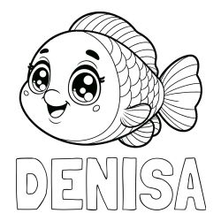 Pobarvanka imena DENISA