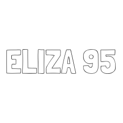 Online izdelana pobarvanka - Pobarvanka imena ELIZA 95
