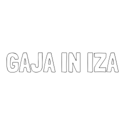 Online izdelana pobarvanka - Pobarvanka imena GAJA IN IZA