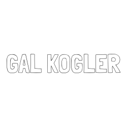 Online izdelana pobarvanka - Pobarvanka imena GAL KOGLER
