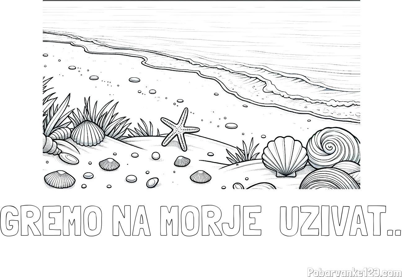 Pobarvanka Imena GREMO NA MORJE UZIVAT In Pobarvanka Morja In Pla e pobarvanka-imena-gremo-na-morje-uzivat-in-pobarvanka-morja-in-pla-e