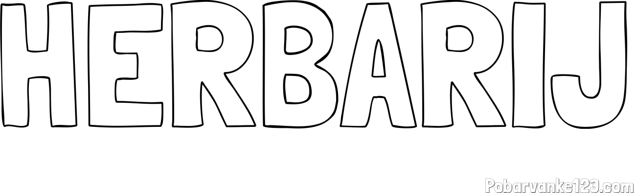 Pobarvanka imena HERBARIJ