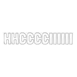 Online izdelana pobarvanka - Pobarvanka imena HHČČČČIIIIII