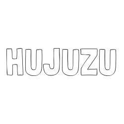 Online izdelana pobarvanka - Pobarvanka imena HUJUŽU