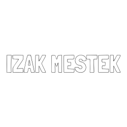Online izdelana pobarvanka - Pobarvanka imena IZAK MESTEK