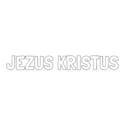 Online izdelana pobarvanka - Pobarvanka imena JEZUS KRISTUS