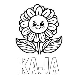 Pobarvanka imena KAJA