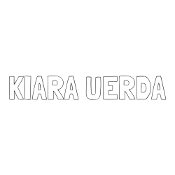 Online izdelana pobarvanka - Pobarvanka imena KIARA UERDA