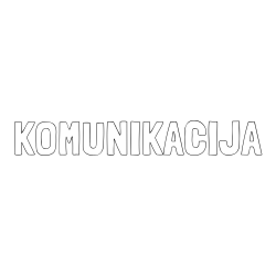 Online izdelana pobarvanka - Pobarvanka imena KOMUNIKACIJA