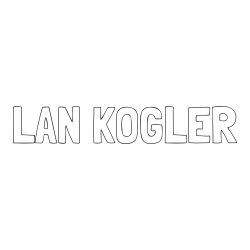 Online izdelana pobarvanka - Pobarvanka imena LAN KOGLER