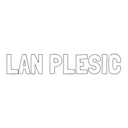 Online izdelana pobarvanka - Pobarvanka imena LAN PLEŠIC