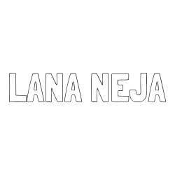 Online izdelana pobarvanka - Pobarvanka imena LANA NEJA