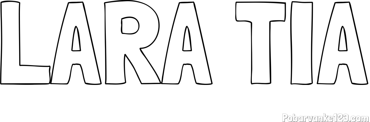 Pobarvanka imena LARA TIA