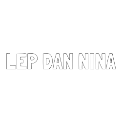 Online izdelana pobarvanka - Pobarvanka imena LEP DAN NINA