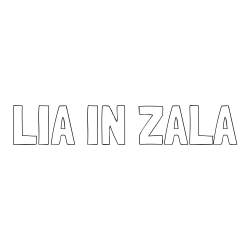 Online izdelana pobarvanka - Pobarvanka imena LIA IN ZALA