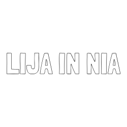 Online izdelana pobarvanka - Pobarvanka imena LIJA IN NIA