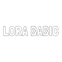 Online izdelana pobarvanka - Pobarvanka imena LORA BABIČ
