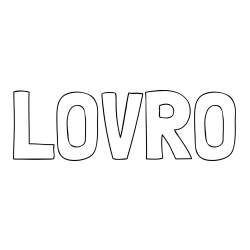 Pobarvanka imena LOVRO