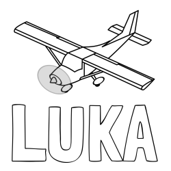 Online izdelana pobarvanka - Pobarvanka imena LUKA in pobarvanka letala med letom