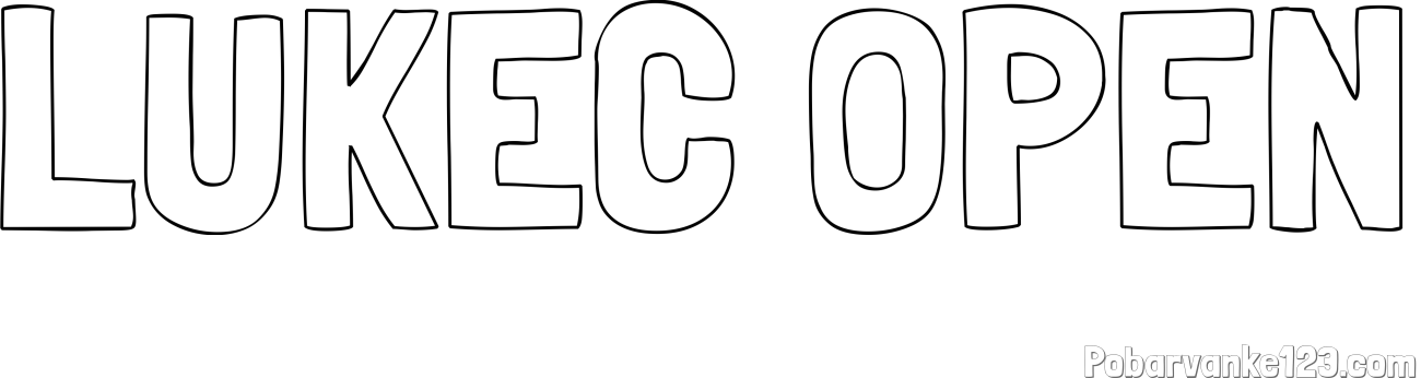 Pobarvanka imena LUKEC OPEN