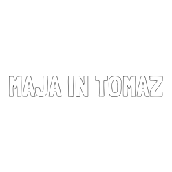Online izdelana pobarvanka - Pobarvanka imena MAJA IN TOMAŽ