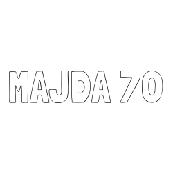 Online izdelana pobarvanka - Pobarvanka imena MAJDA 70
