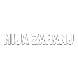 Online izdelana pobarvanka - Pobarvanka imena MIJA ZAMANJ