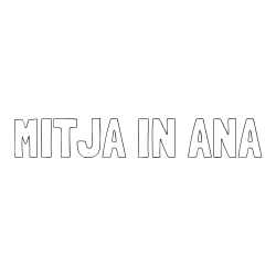 Online izdelana pobarvanka - Pobarvanka imena MITJA IN ANA