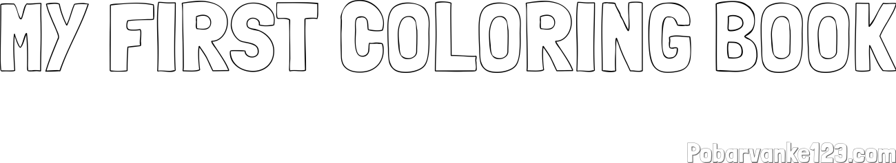 Pobarvanka imena MY FIRST COLORING BOOK