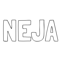 Pobarvanka imena NEJA