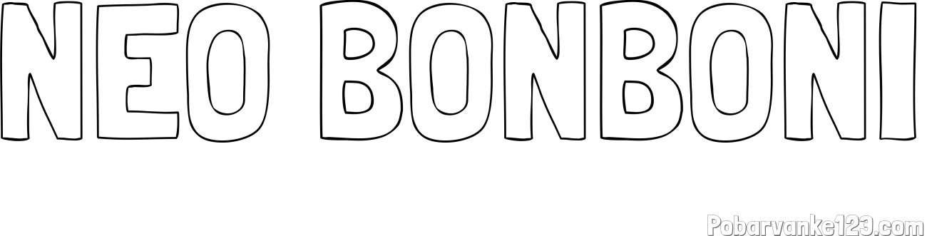 Pobarvanka imena NEO BONBONI