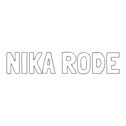 Online izdelana pobarvanka - Pobarvanka imena NIKA RODE